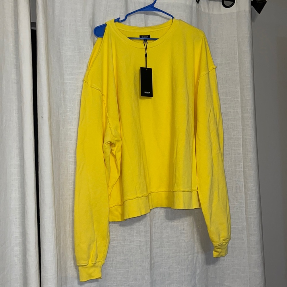 Hudson bright yellow oversized sweatshirt
